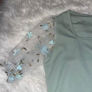 Beautiful mint green bodysuit